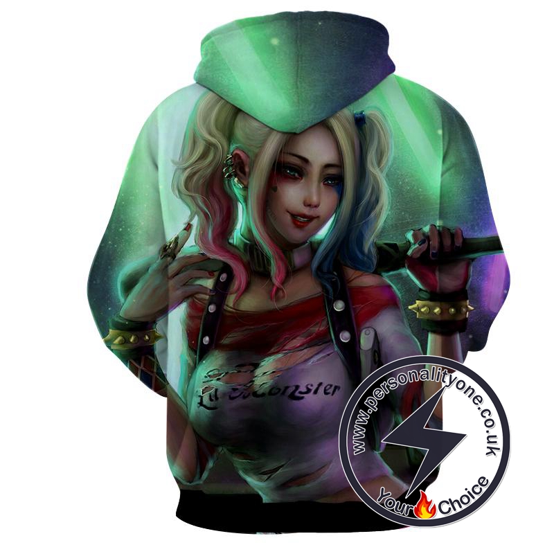 Harley Quinn - Harley Quinn 3D - Hoodies